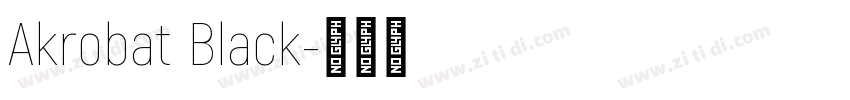 Akrobat Black字体转换